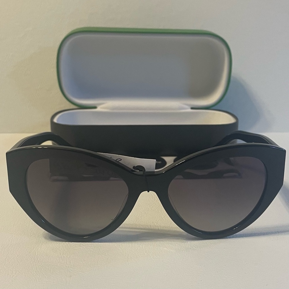 New Kate Spade Black Cat-Eye Sunglasses